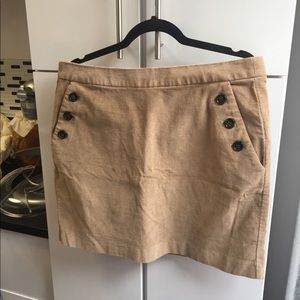 Banana Republic corduroy skirt with buttons